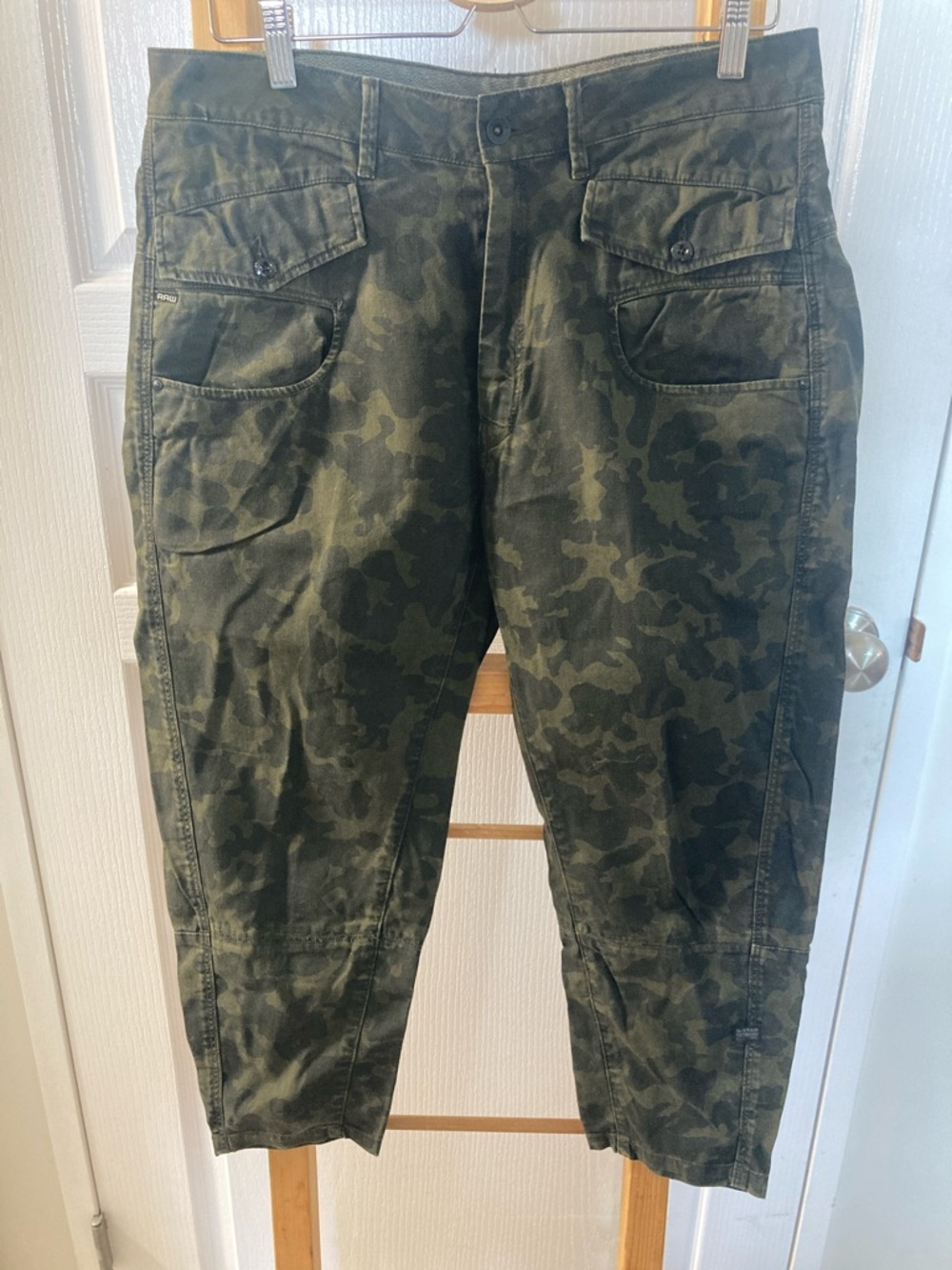 G-Star Olive Camouflage Utility Cargo Pants